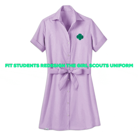 Girl Scouts Uniform GIF by Fashion Institute of Technology