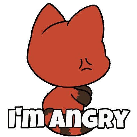 Angry Sticker by Christophers Genie