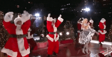 Gwen Stefani Dancing Santa GIF by NBC