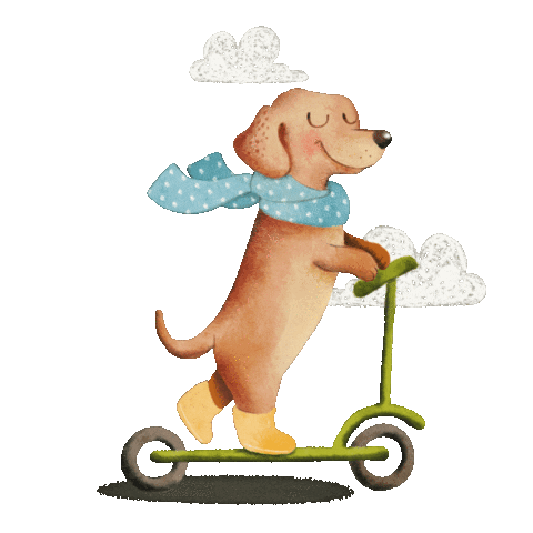 Happy Day Dog Sticker by Crisdemarchi Atelier