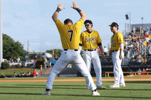 SouthernMissAthletics funny baseball stretching pregame GIF