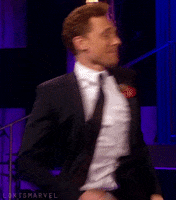 tom hiddleston dancing loon GIF