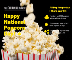 Film Popcorn GIF by The Colonial Theatre