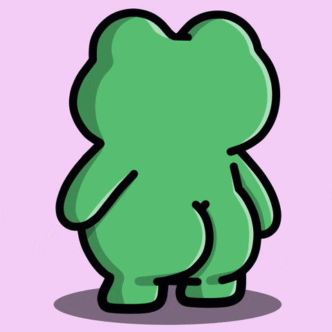 Frog Big Butt GIF by Froggy Friends