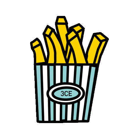 Fries 3Ce Sticker by 3CE_Official_HK