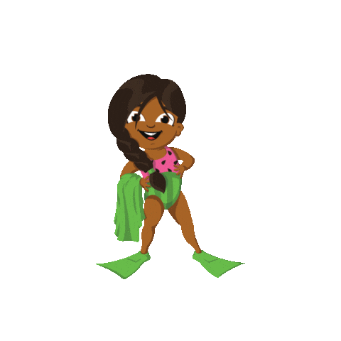 Character Learn To Swim Sticker by Watermelon Swim