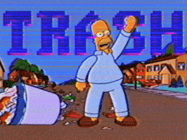 Simpsons Trash GIF by PERFECTL00P