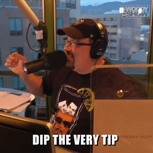 Tip Dip It GIF by The Woody Show Find & Share on GIPHY