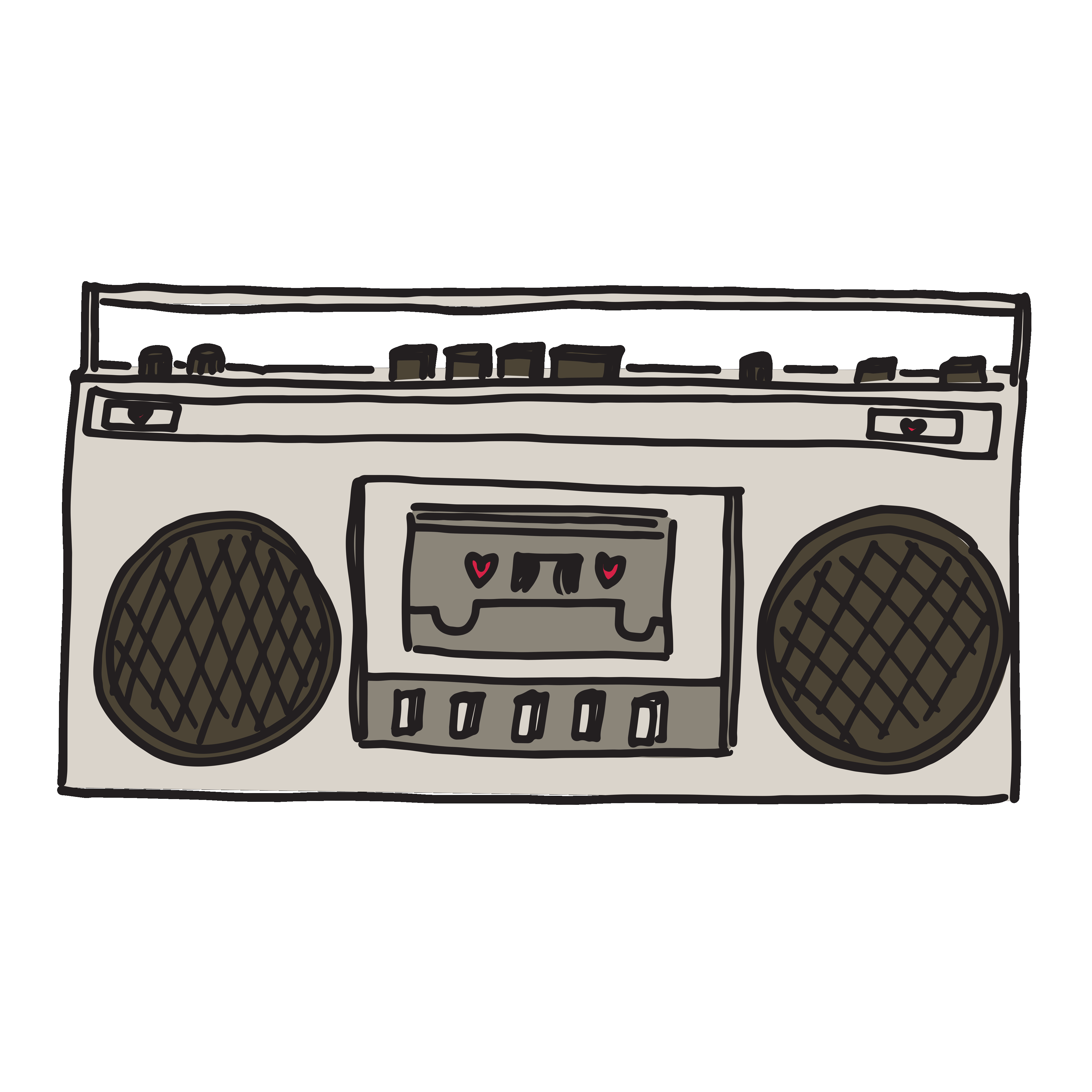 Boombox Sticker by Darcy Miller for iOS & Android GIPHY