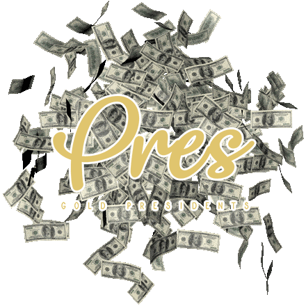 Gold Presidents Sticker