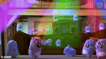 Celebrate Go Out GIF by Grizzy and the Lemmings