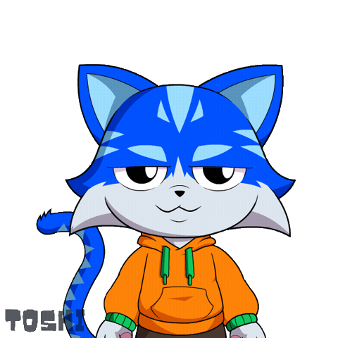 Cat Joking Sticker by Toshithecat