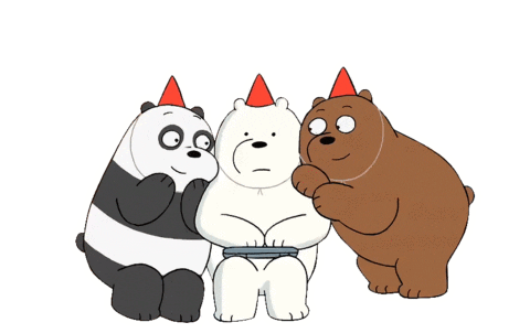 Celebrate We Bare Bears Sticker by Cartoon Network Asia for iOS ...