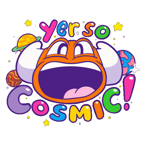 Out Of This World Stars Sticker