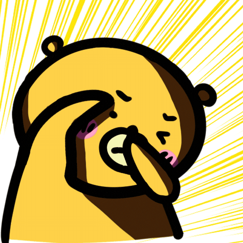 くま Oshi Sticker by やまがくま