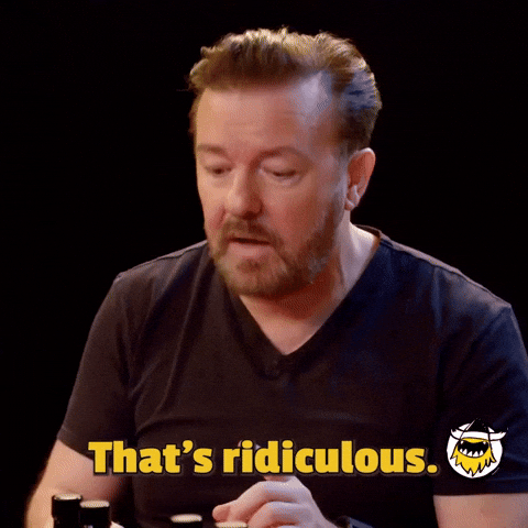 Ricky Gervais Bullshit GIF by First We Feast