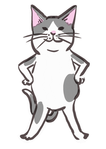 猫 ダンス Sticker by 河童堂