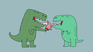 valentine's day dinosaur GIF by CsaK