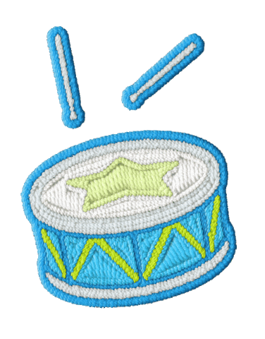 Drums Playing Sticker