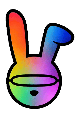 Logo Rainbow Sticker by Skyrabbit