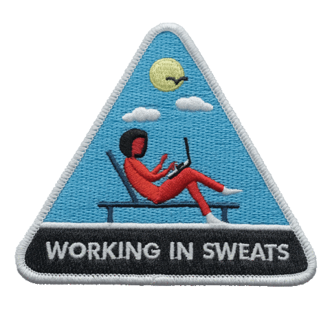 Keep It Casual Work From Home Sticker by fruitoftheloom