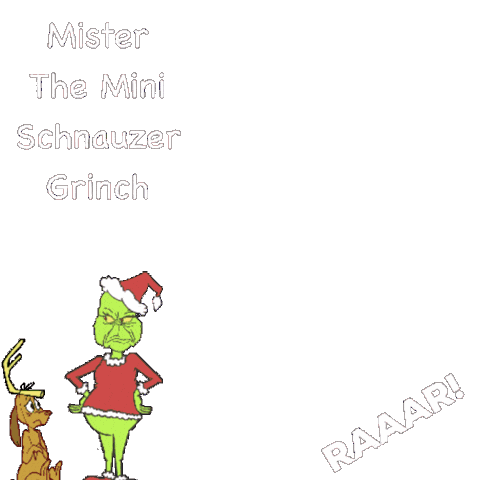 Dog Christmas Sticker