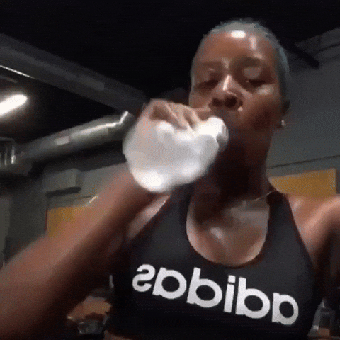 Tired Drinking Water GIF