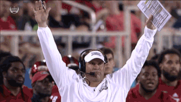 lane kiffin fist pump GIF