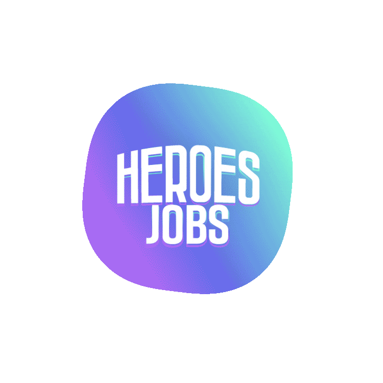 Happy Logo Sticker by Heroes Jobs