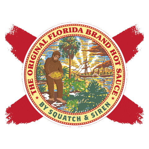 Palm Tree Bigfoot Sticker by Squatch and Siren
