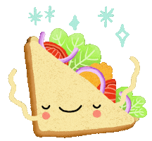 Hungry Dinner Sticker by Elsa Isabella