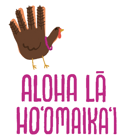 Thanks Thanksgiving Sticker by Hawaiian Airlines