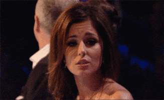sad reactions do not want cheryl cole pout