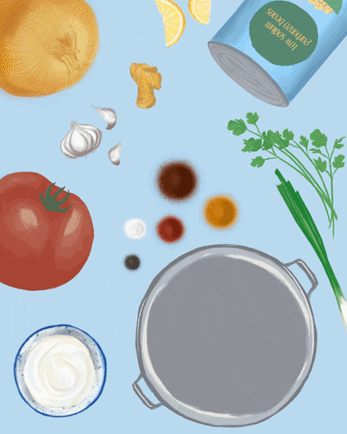 Paintedplaces food yummy cooking yum GIF