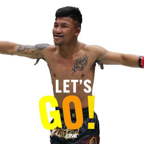 Happy Lets Go Sticker by ONE Championship