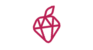 Diamond Strawberry Sticker by The Millennial Homemakers Podcast