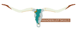Wanderlust Skulls Sticker