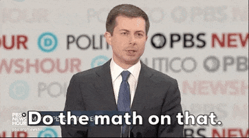 Democratic Debate Math GIF by GIPHY News
