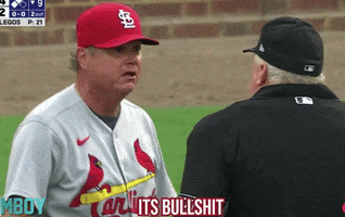 Bullshit Cardinals Mlb Baseball Bad Call GIF