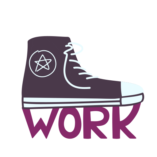Work Converse Sticker by Ecomz