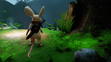 TidyMice mouse moss betrayed quill GIF