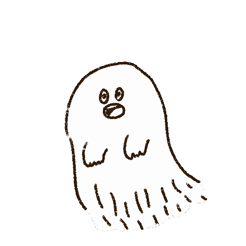 Ghost Sticker by sasakinana