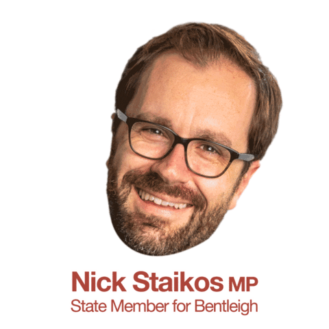 Nick Staikos MP Sticker