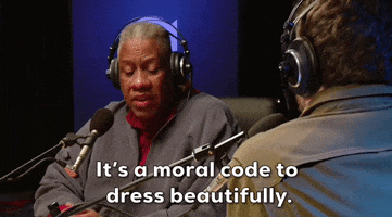 Dressing Andre Leon Talley GIF by GIPHY News