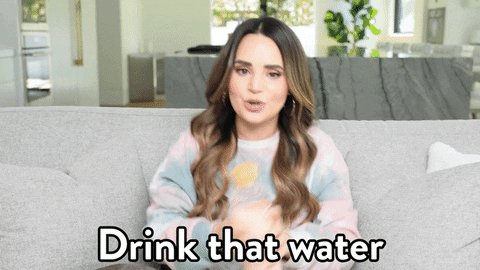 Water Drinking GIF by Rosanna Pansino - Find & Share on GIPHY