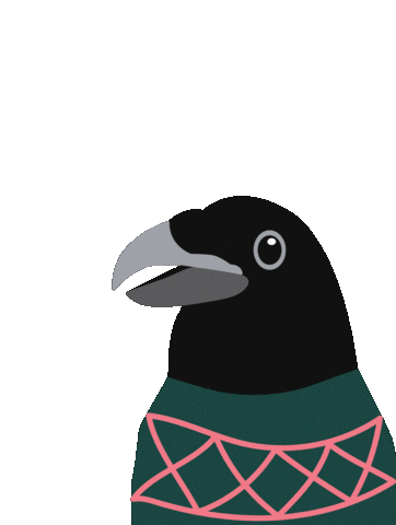 Crow Sticker by MyGastown