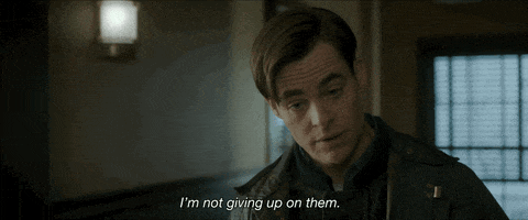 im not giving up on them chris pine GIF by Disney