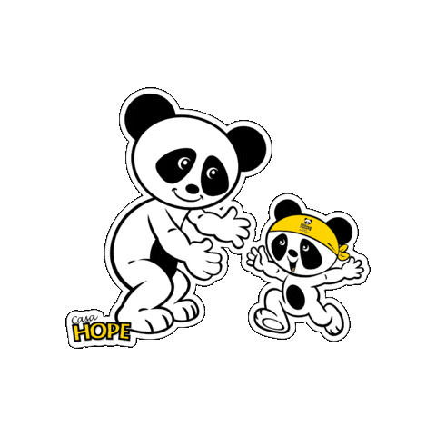 Panda Familia Sticker by CasaHope