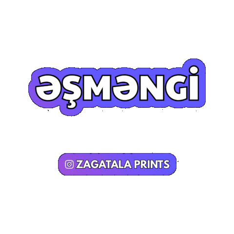 Qax Sticker by Zagatala Prints