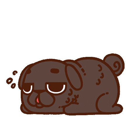 Melt Melting Sticker by Puglie Pug